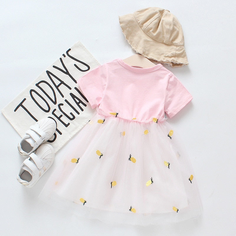 Small and medium girl pineapple skirt Small and medium girl pineapple skirt